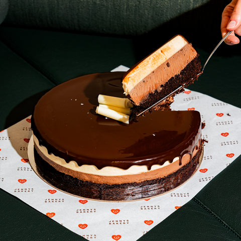Triple Layer Mousse Cake