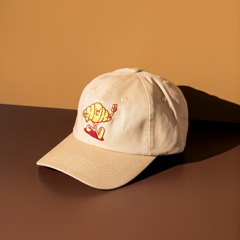 Cream Croissant Man Cap