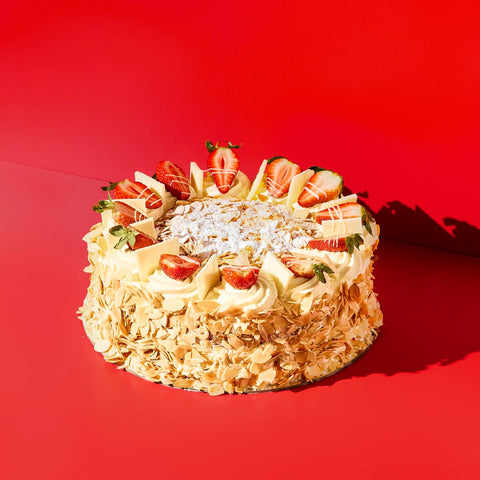 Custard & Strawberry Torte