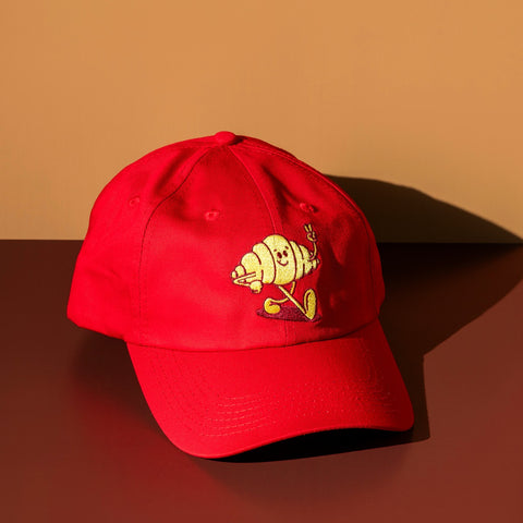 Red Croissant Man Cap